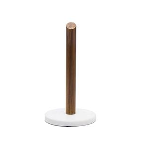 Soporte de papel tisú de madera y metal con soporte de papel tisú de almacenamiento de cocina de la mejor calidad a los precios más baratos - Product Image 6