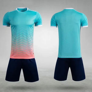 Suministro Directo de Fábrica, Uniforme de Fútbol Personalizado de Alta Calidad, 100% Poliéster, Cuello en V, Talla Grande, Conjunto Personalizado para Adultos con Nombre - Product Image 3