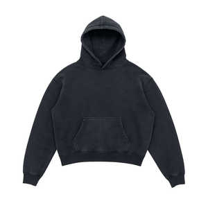 100% sweat à capuche de sport en coton de haute qualité hiver personnalisé imprimé pull de style chemise doublé solide coupe ample col à capuche conception - Product Image 4