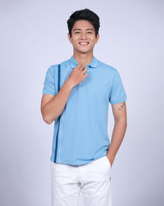 Modern Look Polo With Collar & Button Placket Polyester Pique Cotton Polo Shirt Team Uniforms Golf Clothes For Men Wholesaler - Product Image 3