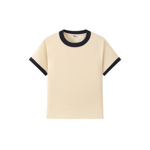 Sonnerie personnalisée pour femmes 81.4 coton et 18.6 col respirant en maille de diamant T-shirt imprimé vierge ajusté pour hommes Livraison DDP - Product Image 1