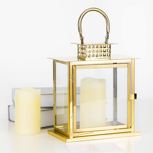 Iron & <b>Glass</b> Crystal Square Votive Candle <b>Holder</b> Set Standard Metal Candle <b>Holder</b> Best Price Iron Brass Candle <b>Stands</b> - Product Image 3