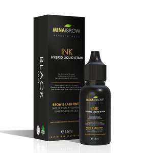 Kit de tinte de cejas híbrido de larga duración de 14ml, tinte de cejas y pestañas de etiqueta privada en forma de Gel negro para maquillaje, uso de ojos, sin Henna - Product Image 1