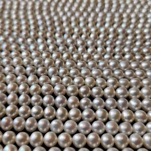 ลูกปัดไข่มุกน้ำจืดสีทองอินเดียสีขาวไม่ผ่านการบำบัดตามธรรมชาติคุณภาพสูงสำหรับการทำเครื่องประดับ - Product Image 3