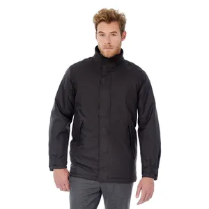 Parka personnalisée pour homme en cuir véritable de qualité supérieure, imperméable, produit de merchandising personnalisé - Product Image 1