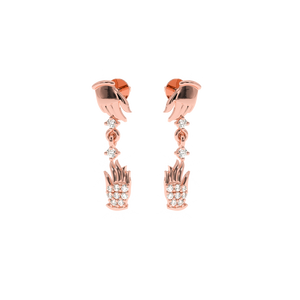 ต่างหูเพชรทอง ajretail-0.12กะรัต | Hi สี VS-SI ความคมชัด - Product Image 2