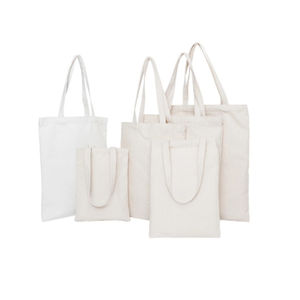 Sac fourre-tout en toile de coton écologique avec logo personnalisé, de conception créative vierge, pour un usage quotidien et les achats - Product Image 3