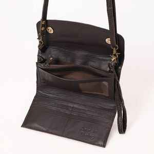 Vente chaude de qualité supérieure femmes botte cousue pochette pour femmes personnaliser taille en cuir véritable portefeuille en peau de vache - Product Image 5