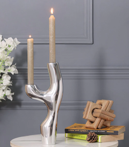 Bougeoir contemporain en aluminium pour décoration événementielle - Product Image 2