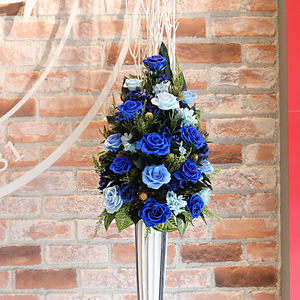 Decoración de pared de boda de fiesta grande japonesa de alta calidad flores y plantas artificiales preservadas - Product Image 4