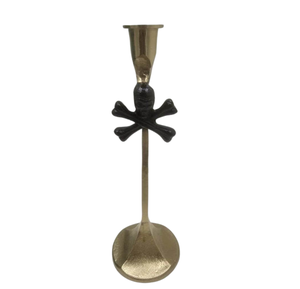 Wholesale Prices Decorative Aluminum Skill W/Round Base Pewter Anti Plating Halloween Decoration Customized Handmade - Product Image 6