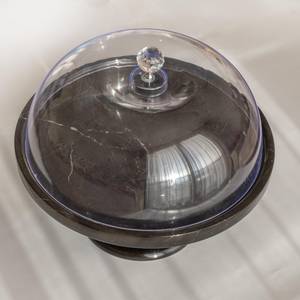 Soporte de pastel de madera redondo clásico con cúpula de vidrio para pasteles que sirven soporte de servidor para fiestas Uso de mesa a precio asequible - Product Image 2