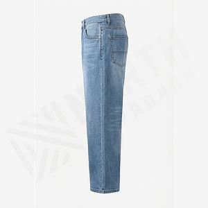 Pantalones Vaqueros de Mezclilla para Hombre, Estilo Vintage, de Alta Calidad, Corte Holgado, Rectos, Anchos, Personalizados al por Mayor - Product Image 3