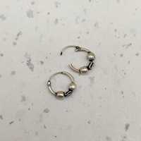 Boucles d'oreilles créoles en argent sterling 925 de style balinais vintage faites à la main conception en spirale diamant fêtes de mariage religieux cadeau parfait