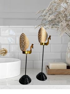 ขาตั้งไฟเหล็กพร้อมรูปทรงต้นไม้เหมาะสำหรับเพิ่มความโดดเด่นและความอบอุ่นให้กับงานเลี้ยงตอนเย็น - Product Image 5