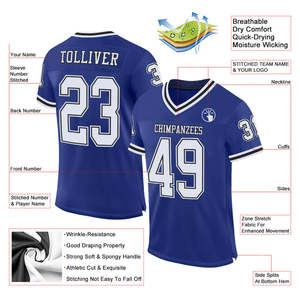 Jersey Atlético ligero personalizado para entrenamiento escolar universitario juvenil uniforme de fútbol americano de secado rápido característica transpirable - Product Image 2