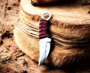 Cuchillo de Hoja Fija Hecho a Mano con Funda para Supervivencia al Aire Libre, Camping, Pesca, Caza, Cuchillos de Acero con Alto Contenido de Carbono con Funda - Product Image 5