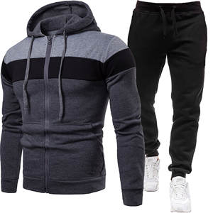 Survêtements pour garçons vêtements pour hommes ensemble de sweat à capuche pour hommes sweat à fermeture éclair pantalon de sport décontracté ensemble de survêtement pour hommes sweat à capuche de course - Product Image 5