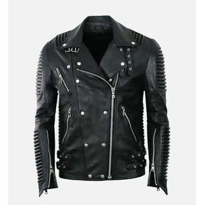 Chaqueta de Cuero Negra Acolchada para Mujer Burberry, con Logotipo Personalizado, Relleno de Algodón, Tallas 3XL-5XL, de Primavera a Invierno - Product Image 1
