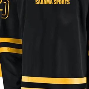 Jersey de hockey sobre hielo para hombre, suéter deportivo, letras cosidas, números, camisetas de hockey sobre hielo, 100% poliéster, transpirable, estampado personalizado - Product Image 5