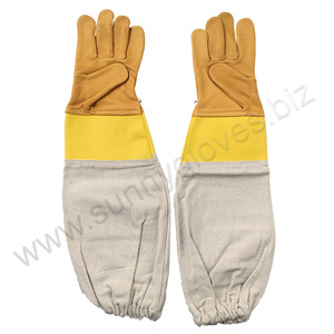 ถุงมือป้องกันผึ้งถุงมือหนังวัวสำหรับเลี้ยงผึ้ง - Product Image 1