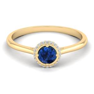 Anillo REYES Elegance de Plata de Ley 925 con Moissanita Certificada GRA, Halo Oculto, Gema de Zafiro Azul Natural, Joyería Fina - Product Image 6