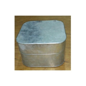 galvanized metal window box <b>large</b> round <b>planter</b> galvanized <b>planter</b> garden metal home decoration round <b>planter</b> - Product Image 6