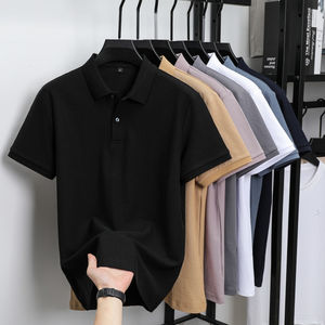 Polo d'été à manches courtes pour hommes 100% coton Logo personnalisé Vêtements décontractés Chemises polo simples et élégantes pour hommes - Product Image 3
