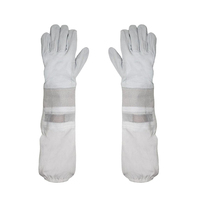 Hochwertige Wildleder-Imkerhandschuhe Stichresistente Schutzhandschuhe mit Langer Manschette Sicherheits-Arbeitshandschuhe für Imkerei und Garten Unisex