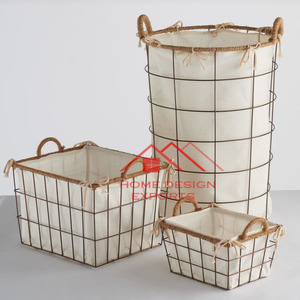 <b>Round</b> Shaped Golden Stainless Steel Metal Wire <b>Basket</b> for Home and Kitchen Clothes <b>Storage</b> <b>Basket</b> - Product Image 6