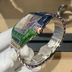 Men's Exclusive 2024 Stainless Steel Wrist <b>Watch</b> with Moissanite Diamonds VVS Clarity Antique Business Style Jewelry Accessories - Product Image 4