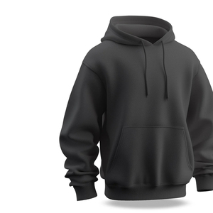Logo personnalisable surdimensionné grande taille avec poche en coton mélangé teint uni, chaud et respirant pour un usage quotidien élégant - Product Image 5