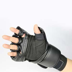 Guantes de Kick Boxing MMA Unisex, Material PU, Cierre de Gancho y Bucle, Absorción de Humedad, Transpirables, Soporte para Muñeca, Acolchados con Absorción de Impactos - Product Image 2