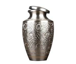 Exquisite Solid Brass Cremation Urn <b>for</b> Human <b>Ashes</b> Pewter Funeral Urn <b>for</b> <b>Ashes</b> Adult Handcrafted Made from High Quality Brass - Product Image 4