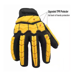 Premium Quality Water-Proof Leather Safety Gloves Custom Mechanical Impact TPR Gloves Grain for Working for Safety Work - Product Image 3