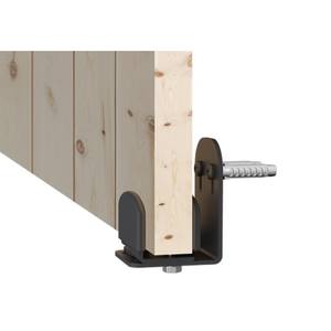 คู่มือประตูโลหะสำหรับระบบการออกแบบ ROC mantion สีดำด้าน - Product Image 1