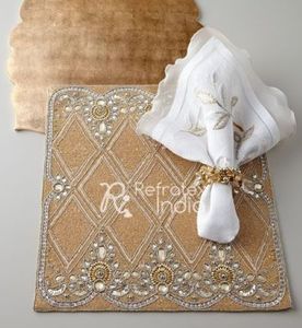 Beaded Table Placemats For Decorative Garments Bulk Supplier And Manufacture By Refratex India Made in India for Best Quality An - Product Image 4