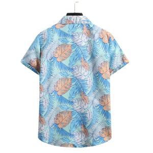 Wholesale Summer OEM Custom Print New <b>Hawaiian</b> Beach Wear Mens Shirts <b>Shorts</b> Set - Product Image 4