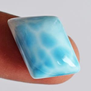 Cabochon de Larimar naturel, coupe Pectolite bleue, taille 3-21 mm, forme fantaisie, pierre précieuse en vrac pour la création de bijoux - Product Image 4