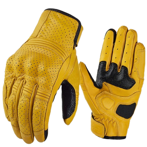 ถุงมือนักขี่จักรยานหนังแพะสำหรับผู้ชายถุงมือวิ่งเร็วสำหรับกีฬากลางแจ้งฤดูหนาว - Product Image 5