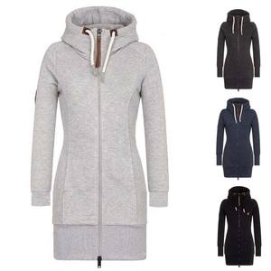 Veste à capuche confortable à manches longues pour femmes - Product Image 4