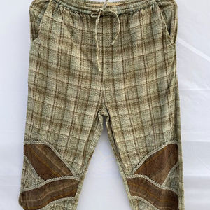 กางเกงขายาวทรงหลวมเอวสูงมีกระเป๋าสำหรับฤดูใบไม้ผลิและฤดูร้อน ใส่สบายเหมาะสำหรับใส่ที่บ้าน - Product Image 1