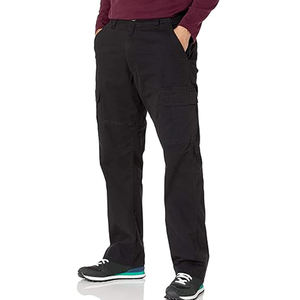 Pantalon cargo en toile 100% coton pour homme, pratique et élégant, léger, coupe-vent, respirant, pour l'entraînement, le jogging, logo personnalisé, taille mi-haute - Product Image 1