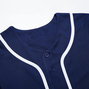 Camiseta de béisbol en blanco personalizada de la mejor calidad, ropa deportiva con logotipo personalizado, camiseta de béisbol cómoda de secado rápido para hombres - Product Image 5