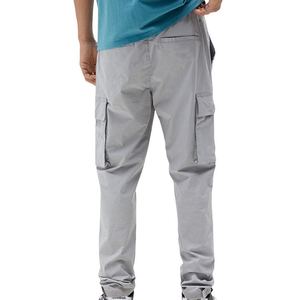 Pantalones de hombre con logotipo personalizado directo de fábrica, pantalones Cargo lavados, pantalones deportivos de algodón de cintura alta con múltiples bolsillos - Product Image 3