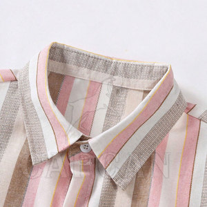 Conjuntos de camiseta de dos piezas informales transpirables con cuello redondo, 100% algodón con manga corta, tela personalizable - Product Image 4