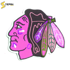 Patchs brodés personnalisés avec des formes de cœur et de fleurs, en PVC, style thermocollant - Marque TEPRA SPORTS, couleurs et tailles personnalisées - Product Image 3