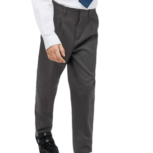 Pantalons d'uniforme scolaire décontractés pour garçons toutes saisons, tissu en toile, braguette à boutons, toutes les couleurs et tailles disponibles - Product Image 3