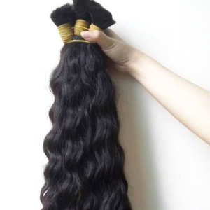 Cabello Humano Virgen Sin Procesar de la India y Birmania, Cabello Remy con Cutícula Alineada, Suave, Rizado, Ondulado, Doble Trama a Máquina, 100g, Premium, Permanente - Product Image 6