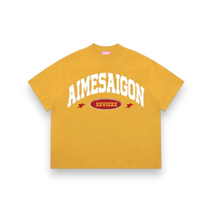 ODM OEM T-shirt unisexe oversize Boxy imprimé vêtements brodés courte version grande taille fabriqué au Vietnam pour femmes hommes - Product Image 3